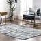 Nuloom Reba Handmade Abstract Striped Wool-Blend Flatweave Area Rug 5ft x 8ft NEST01A-508 - alternate 1